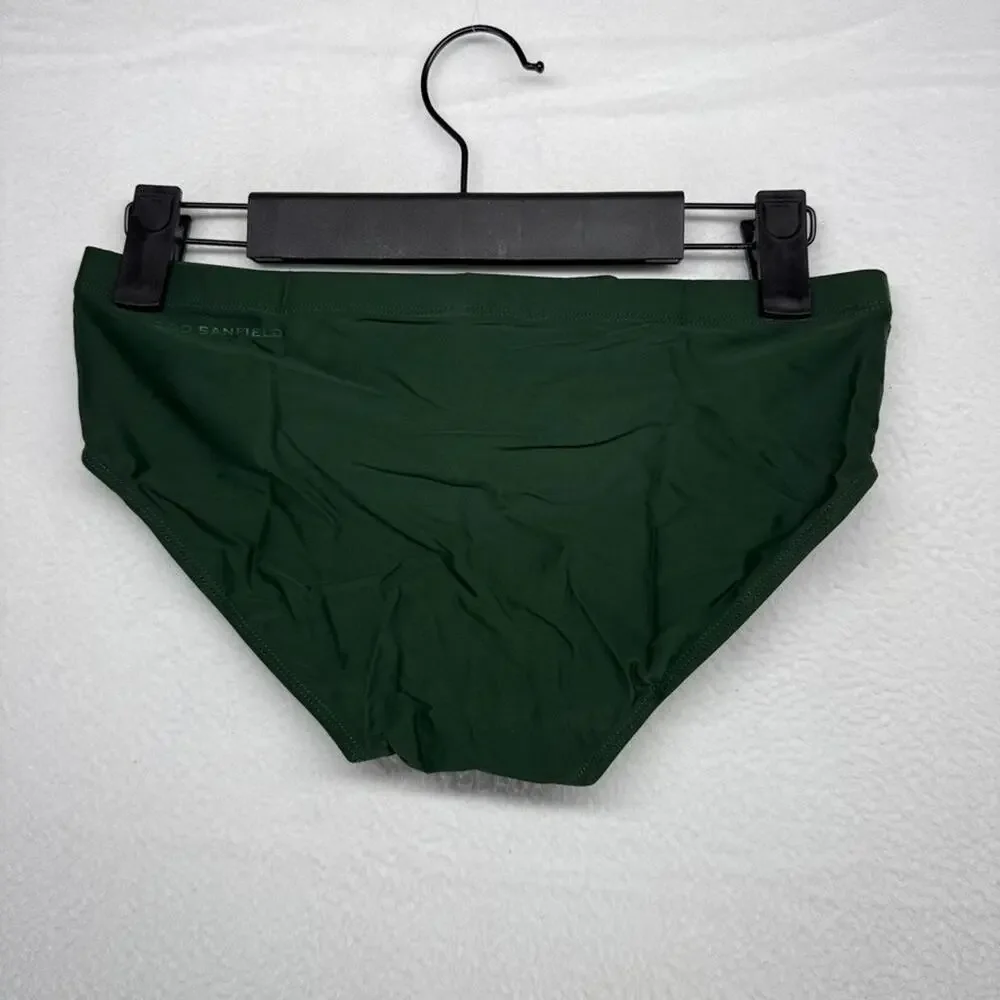 Todd Sanfield Swim Brief Men's Extra Small XS Green Poblano Ultradeep NEW